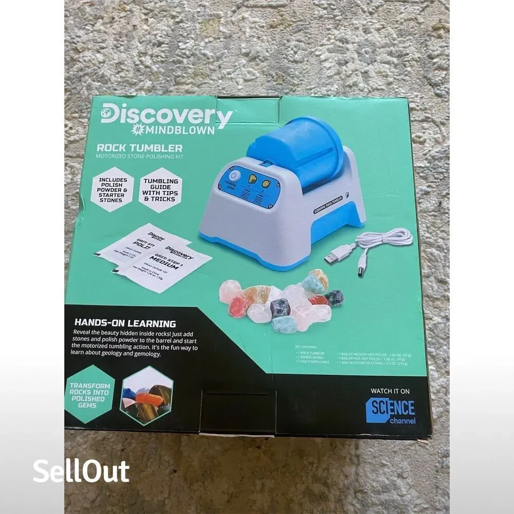 Discovery Mindblown Motorized Rock Tumbler Set for Kids 8+